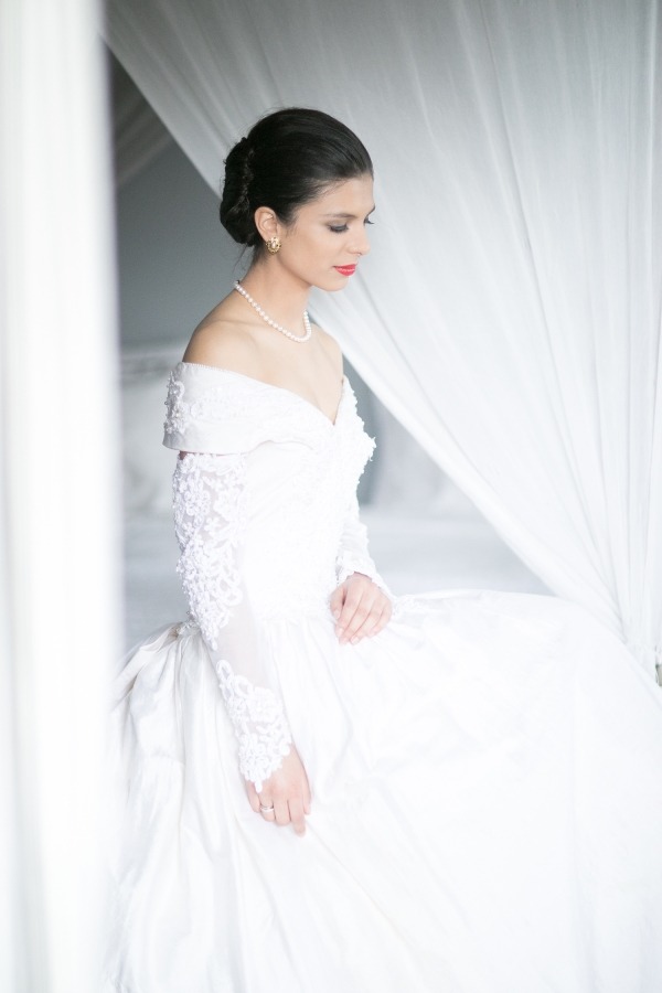 The wedding dress of Beautiful bride