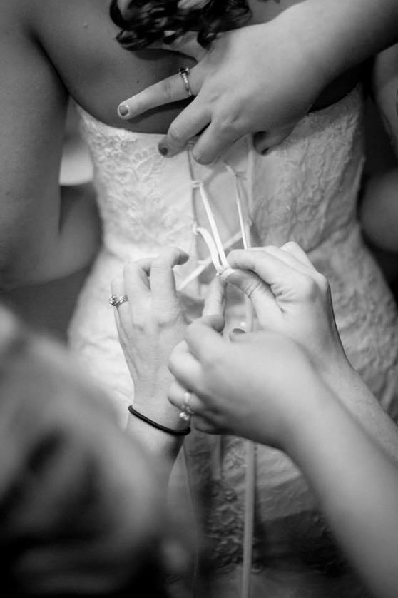 préparation de la mariée